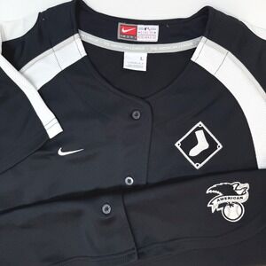 Nike White Sox‎ MLB American League Baseball Jersey Black Youth Large 12-14